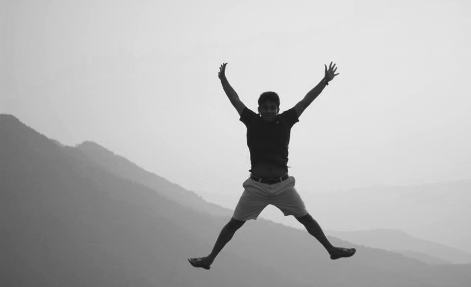 Jumping silhouette